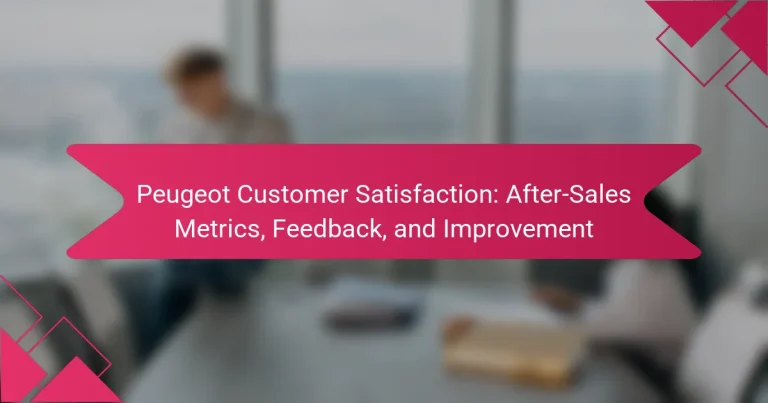 Satisfacción del Cliente Peugeot: Métricas Postventa, Retroalimentación y Mejora